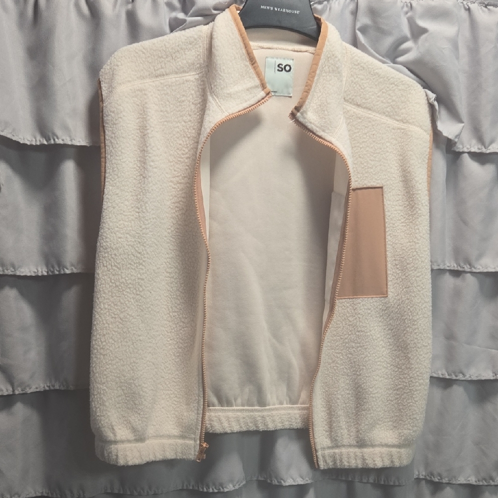 SO Women's Cream Teddy Jacket